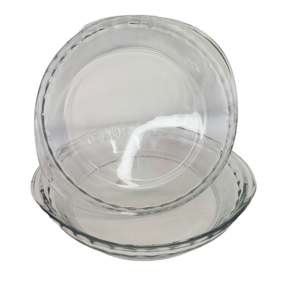 8" Glass Pie Bakeware set of 2 - Picture 1 of 9